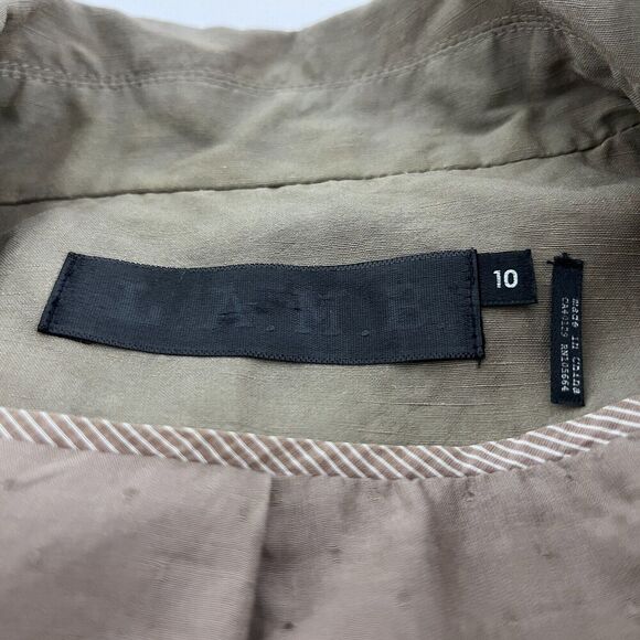 L.A.M.B. by Gwen Stefani Moto Blazer Size 10 in Taupe - Picture 3 of 15